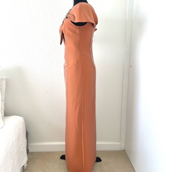 Sachin & Babi Ines Formal Gown in Copper size 6 - Picture 7 of 15